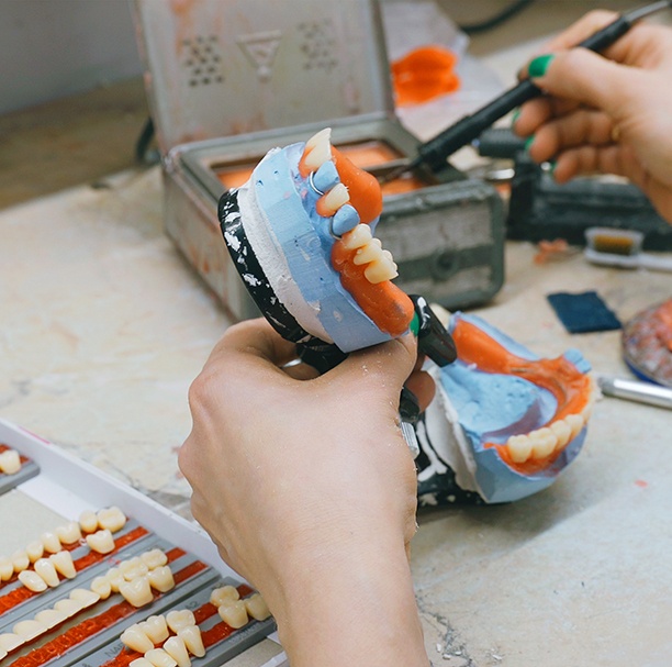 dentures are made in a fascinating multi-step process	